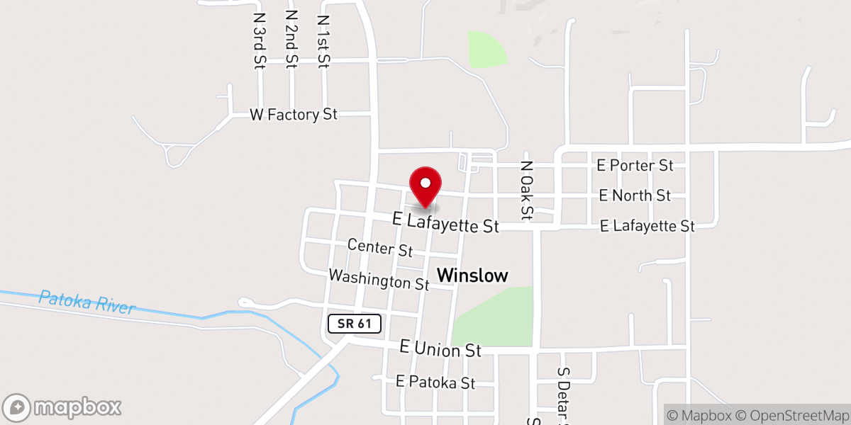 Map showing location of Freedom and Fire Church
