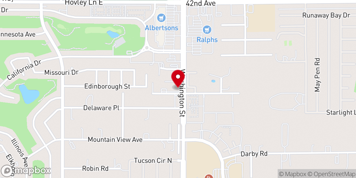 Map showing location of Desert Cities Church Of Christ