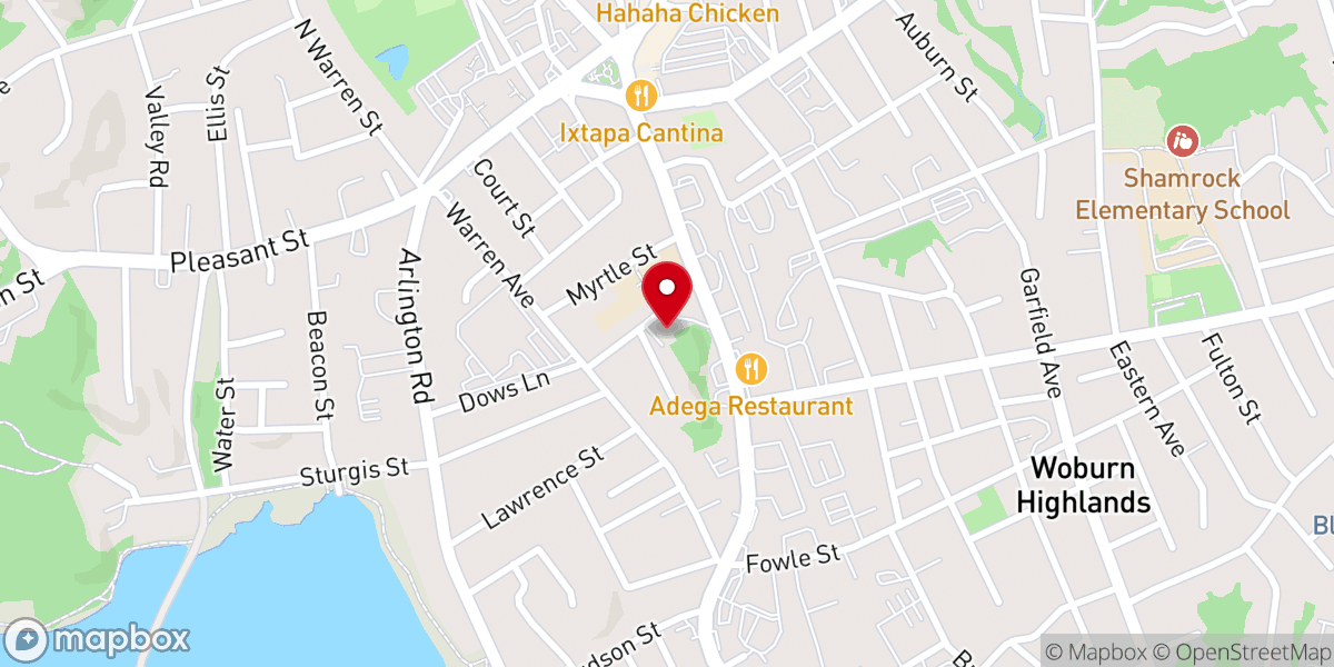 Map showing location of Saint Charles Parish Center