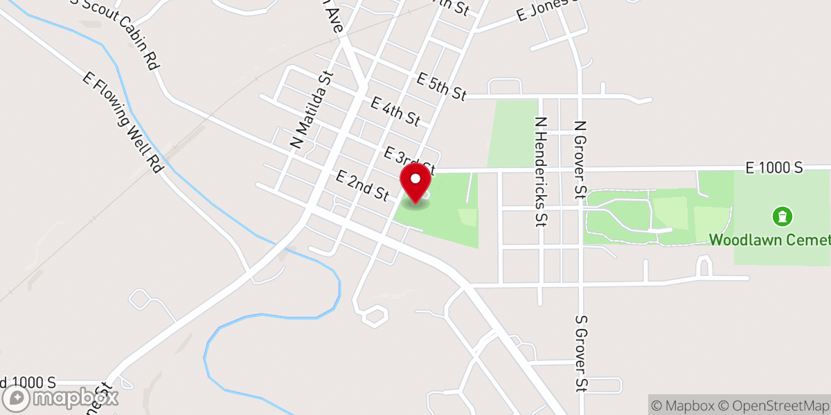 Map showing location of Knight Bergman Center