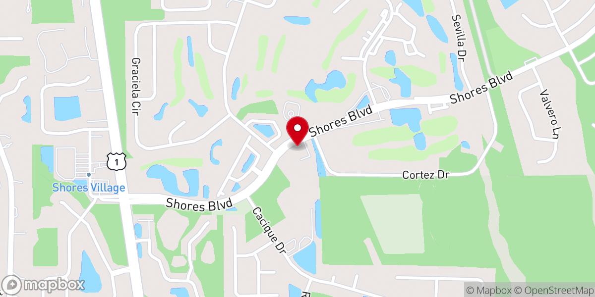 Map showing location of St Augustine Shores United Methodist Church