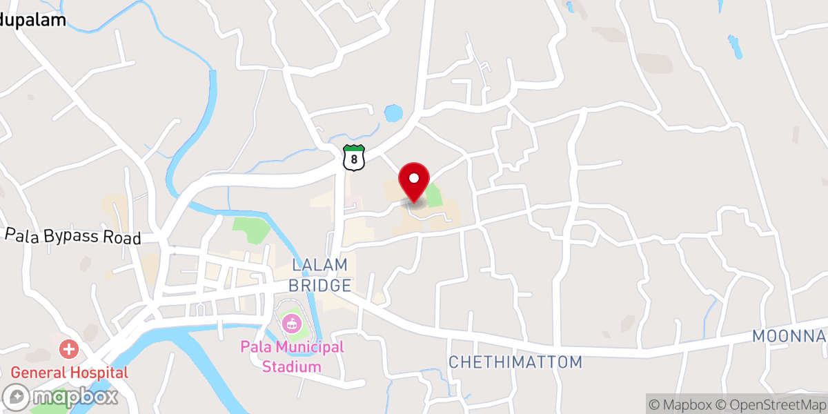 Map showing location of St. Vincent Monastery Church