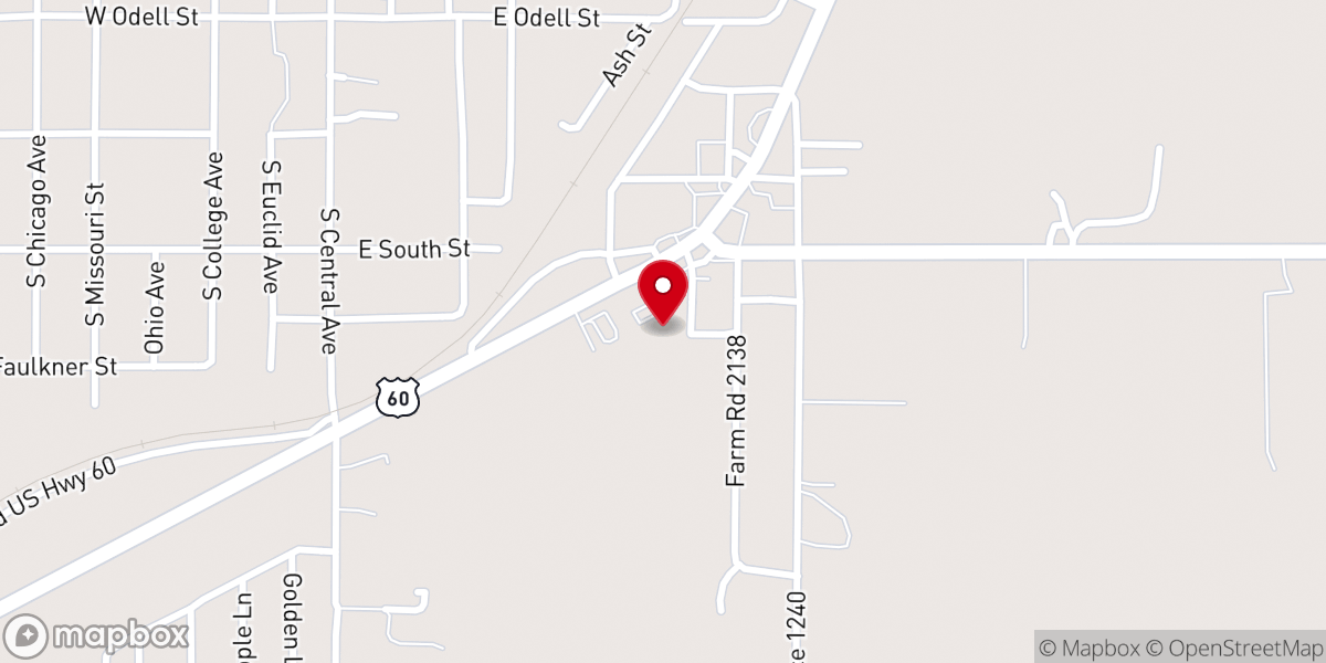 Map showing location of The House Marionville