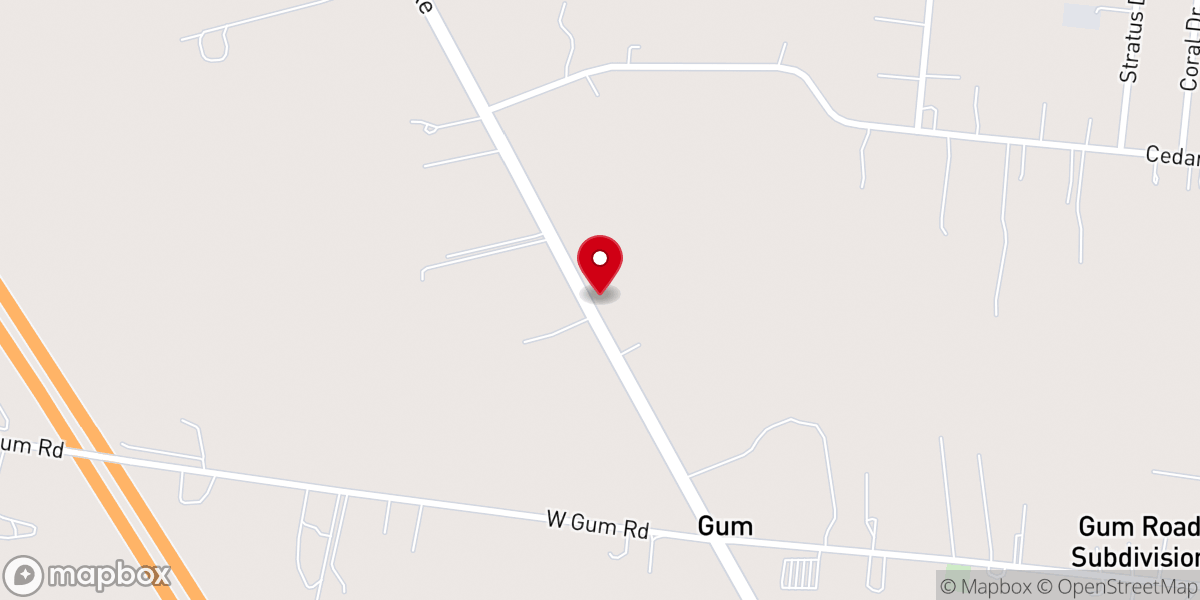 Map showing location of Gethsemane Apostolic House of Prayer