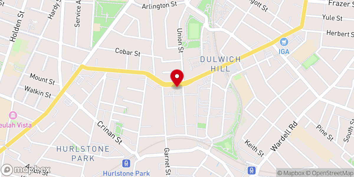 Map showing location of Catholic Church of St Paul of the Cross and the Immaculate Conception