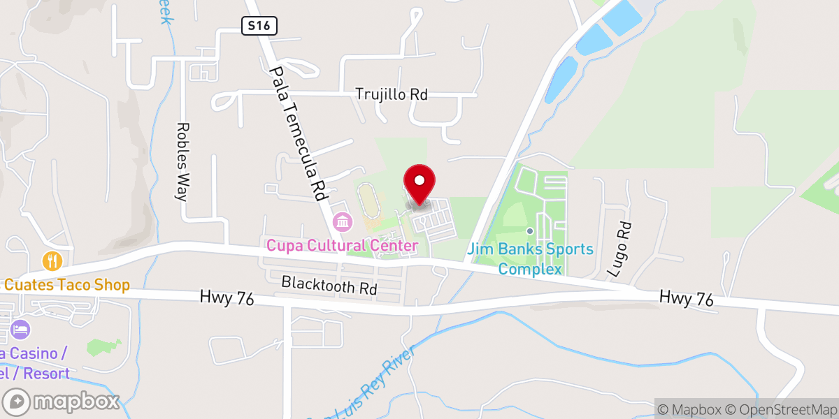 Map showing location of San Juan Diego Center
