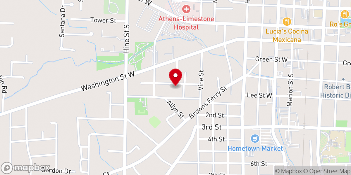 Map showing location of Sweet Home Missionary Baptist