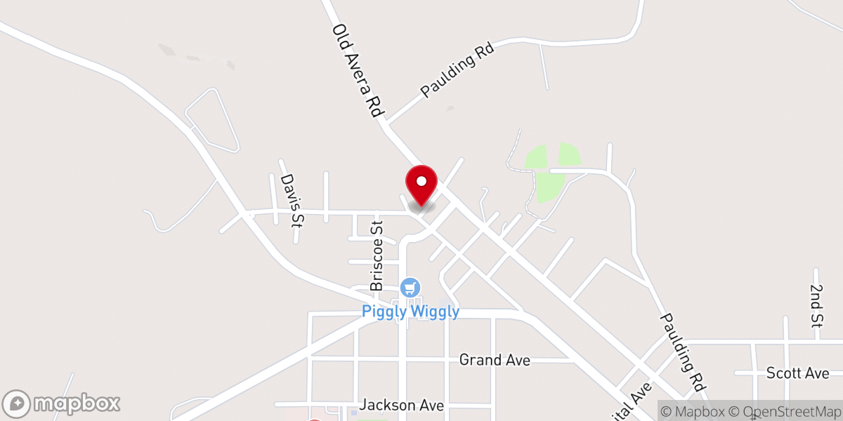 Map showing location of New Friendship Baptist Church