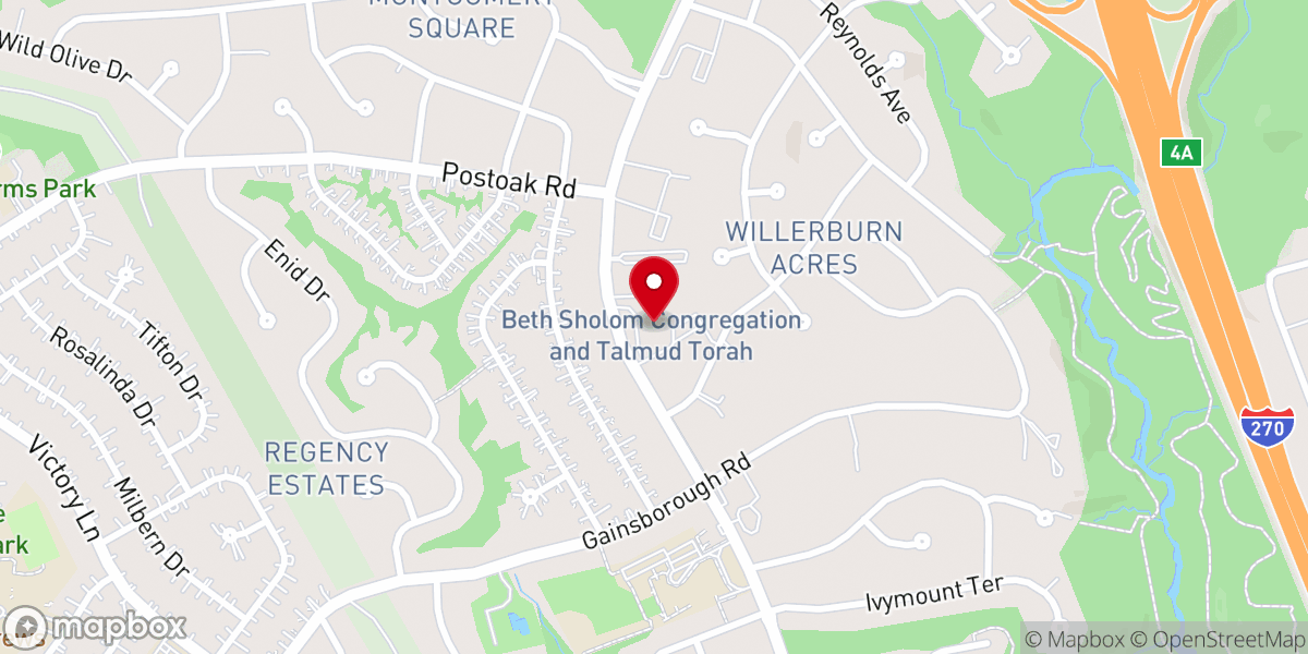 Map showing location of St James Episcopal Church