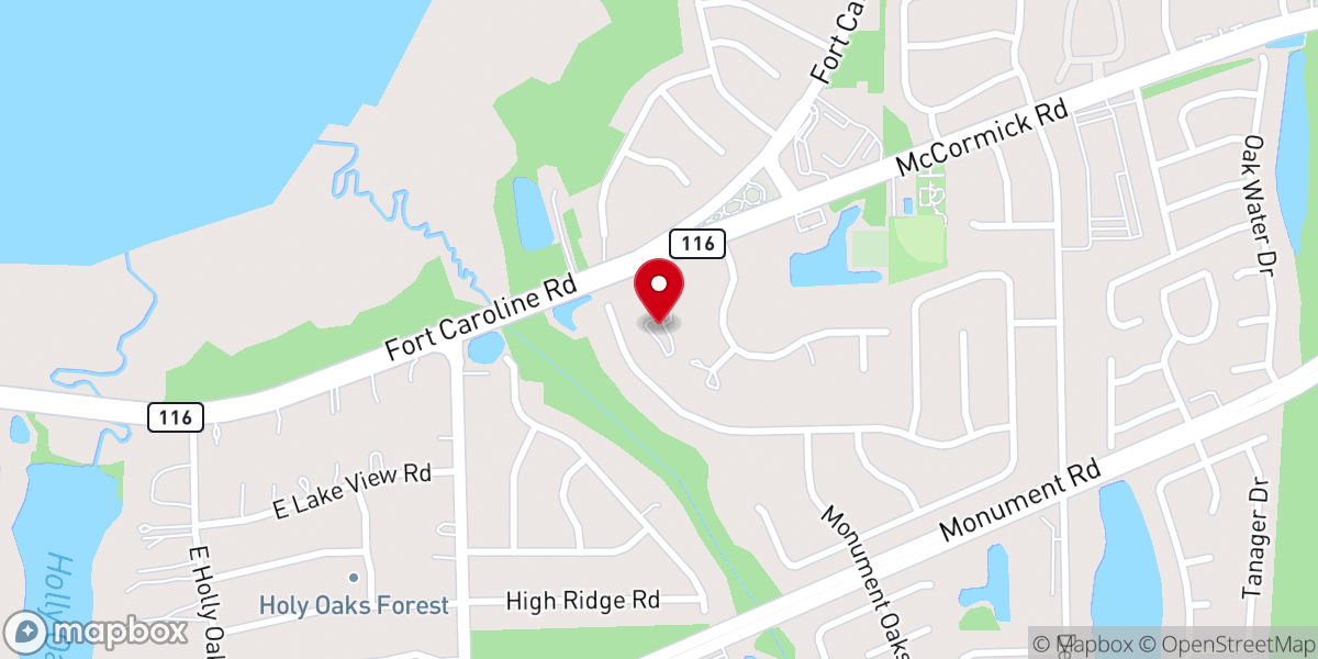 Map showing location of Highlands United Presbyterian Church