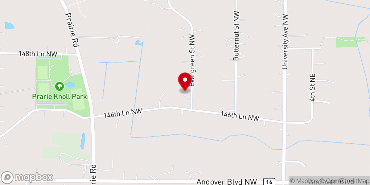 Map showing location of Open Range Cowboy Church Inc