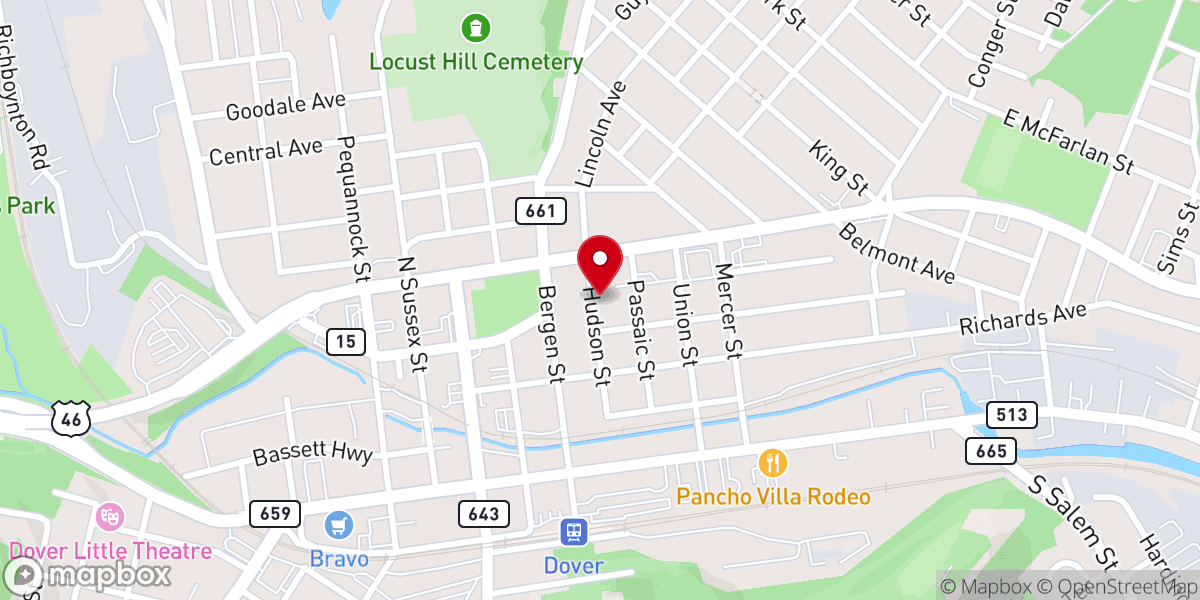 Map showing location of IPUL DOVER INC - United Pentecostal Latin Church