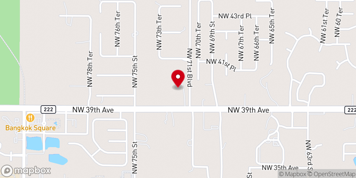 Map showing location of Grace Baptist Church