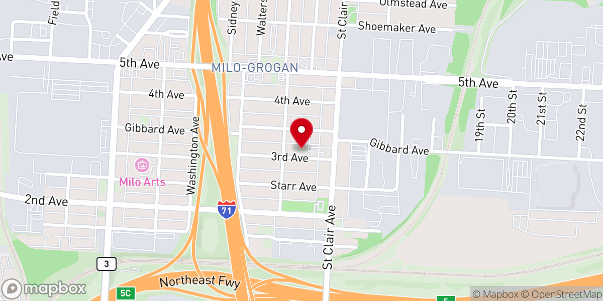 Map showing location of Kingdom Faith International Christian Center