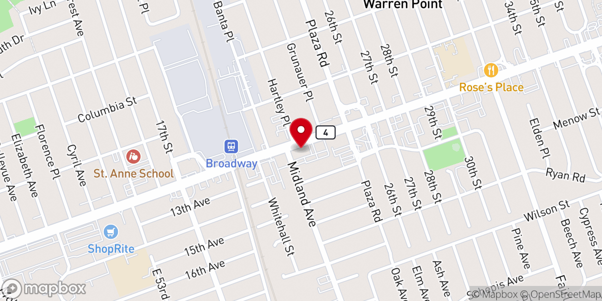 Map showing location of Jersey Farm Market