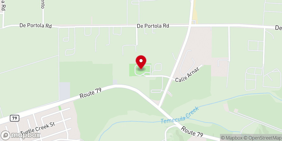 Map showing location of Imani Temple of Temecula Christian Community Center, COGIC