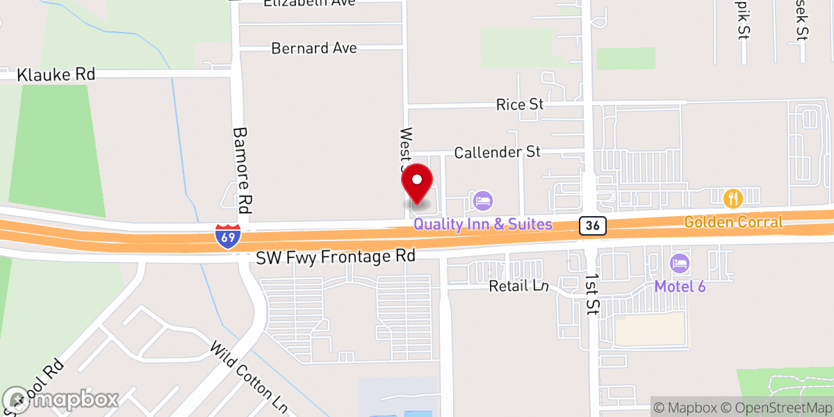 Map showing location of Christ Embassy Rosenberg