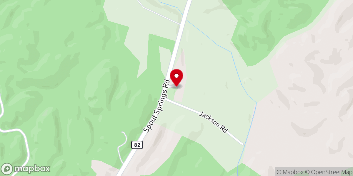 Map showing location of Jackson Chapel United Methodist Church