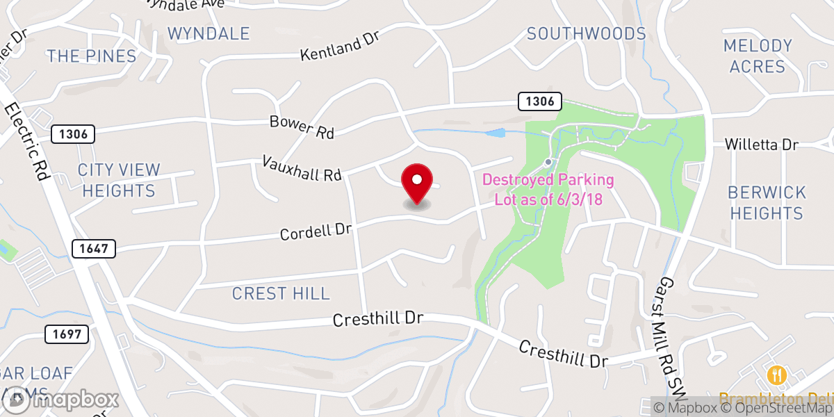 Map showing location of Lewis Harold C