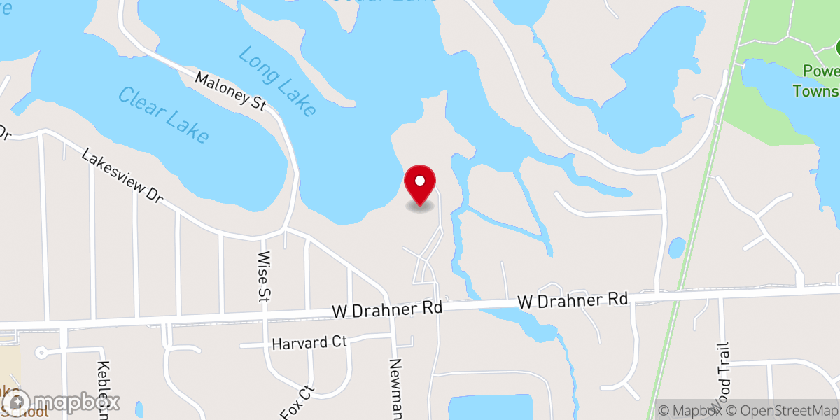 Map showing location of Lakepoint Community Church