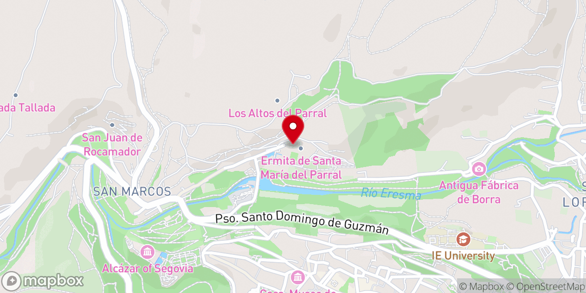 Map showing location of Monasterio Santa María del Parral - Monjes Jerónimos OSH