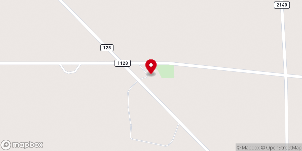 Map showing location of Poplar Grove Church