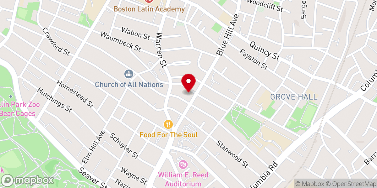 Map showing location of Philadelphia Haitian Baptist Church of West Palm Beach Inc