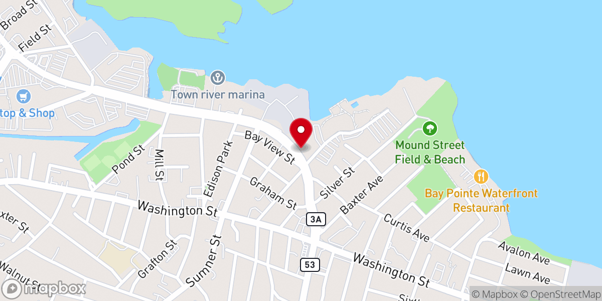 Map showing location of Greater Boston Chinese Seventh-day Adventist Church