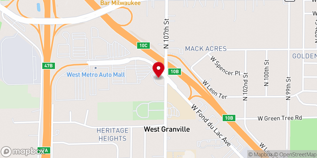 Map showing location of West Granville Presbyterian Church