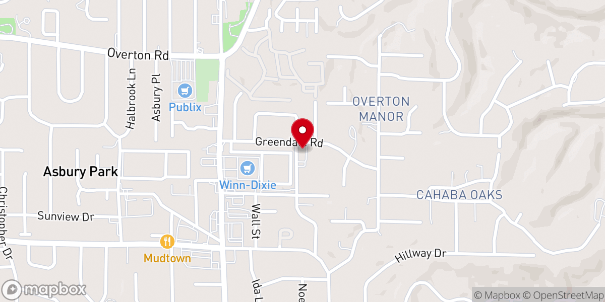 Map showing location of Oak City Church