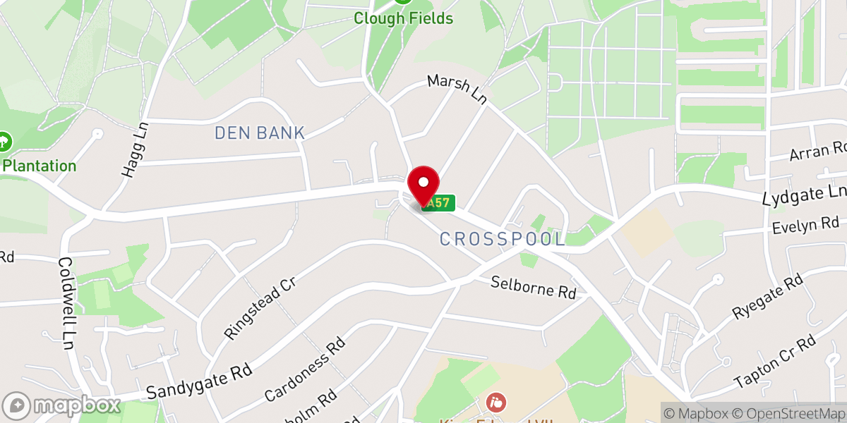 Map showing location of Stephen Hill Methodist Church