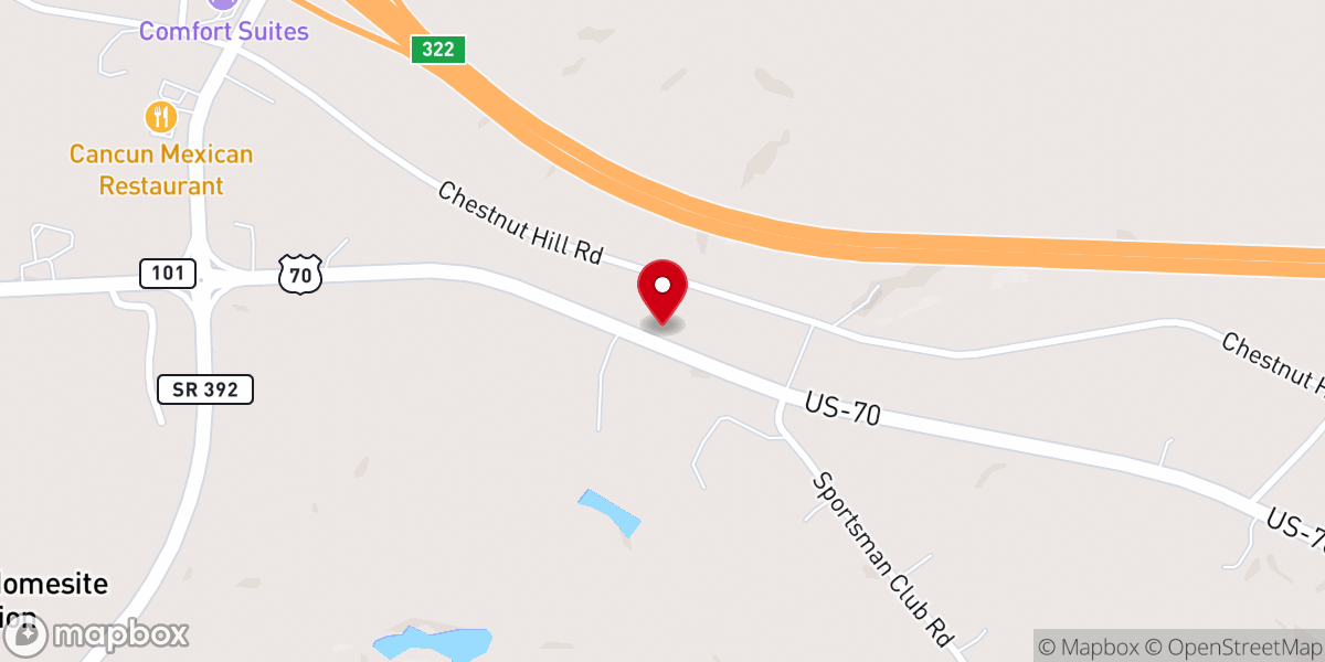 Map showing location of The Way of the Cross Independent Baptist Church