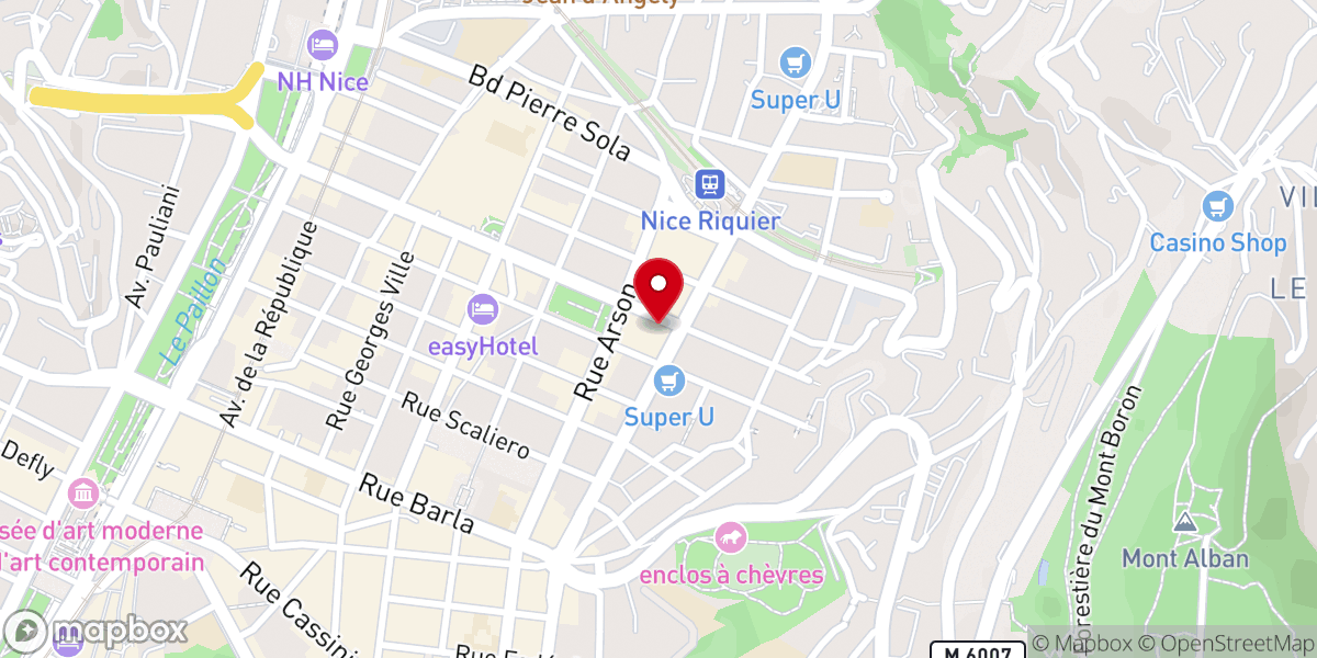 Map showing location of Centre Bouddhiste Kadampa de Nice