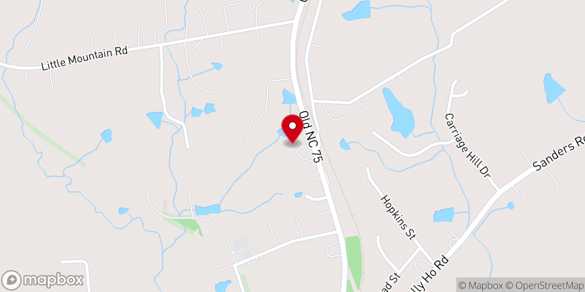 Map showing location of Stem Ruritan Club