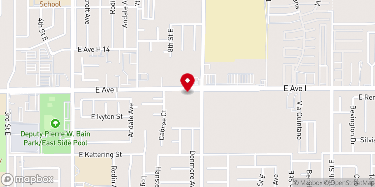 Map showing location of Antelope Valley Seventh-day Adventist Church