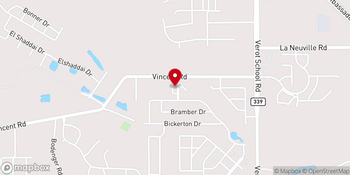 Map showing location of Resurrection Ministries