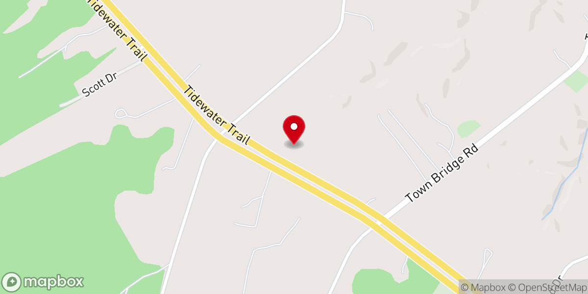 Map showing location of Lebanon Baptist Church