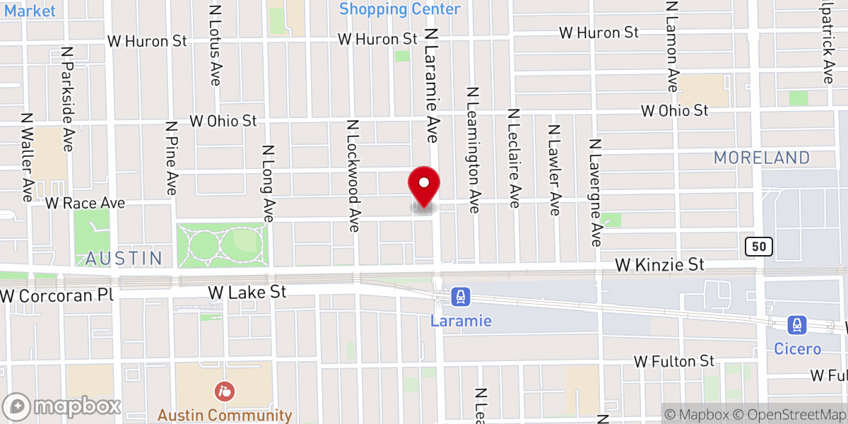 Map showing location of Gods Holy Ghost Missionary Baptist Church