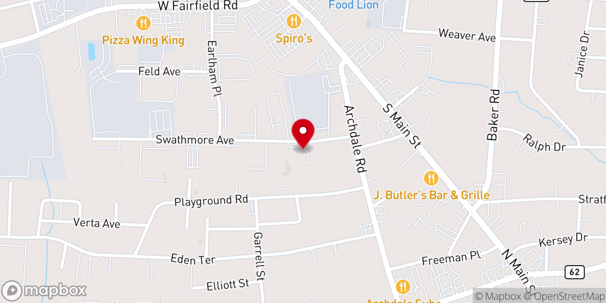 Map showing location of New day fellowship