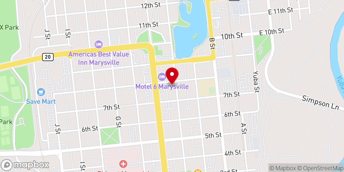 Map showing location of First United Methodist Church