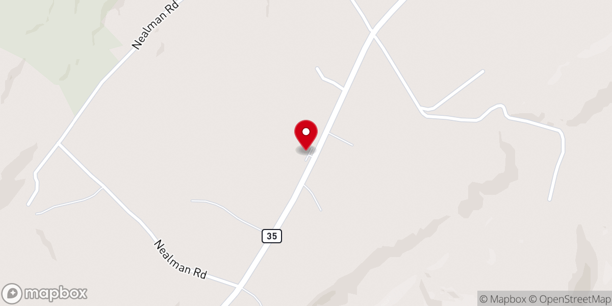 Map showing location of Shade Mountain Christian Fellowship