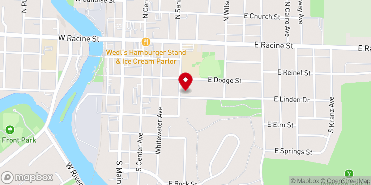 Map showing location of St Marks Evangelical Lutheran Church