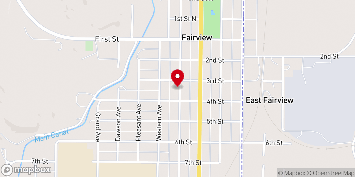 Map showing location of Zion Lutheran Church ELCA