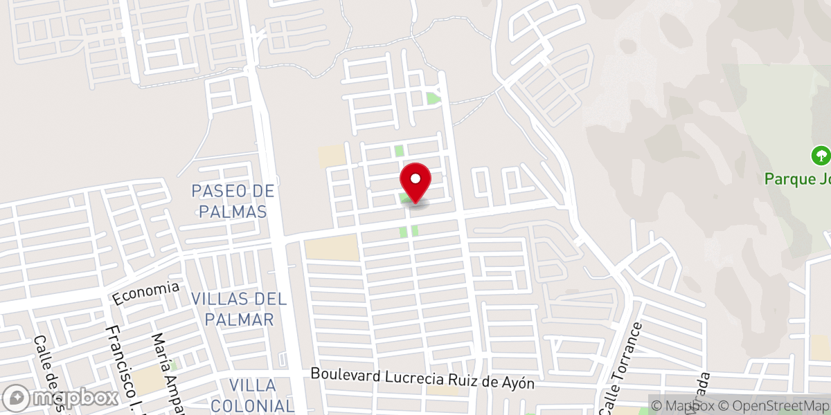 Map showing location of Iglesia Evangélica Cristo Viene