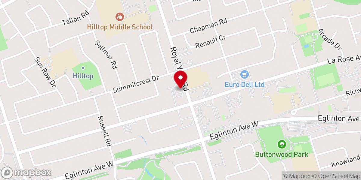 Map showing location of St Mathias Anglican Church