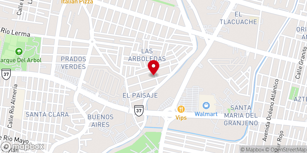 Map showing location of Parroquia de San Juan Bautista Correcto