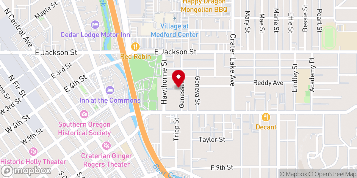 Map showing location of Christian Science Church