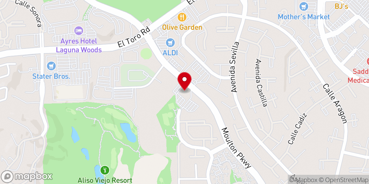 Map showing location of Pacific Hills Calvary Chapel