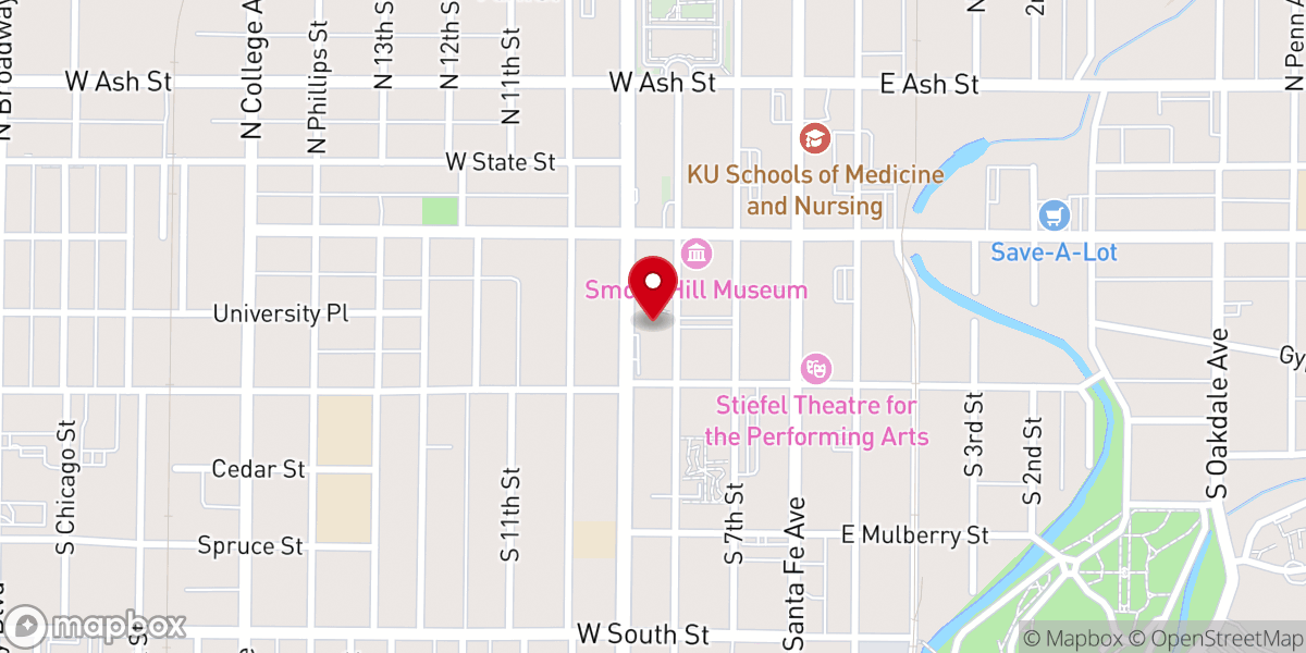 Map showing location of Episcopal Church in Western Kansas Endowment Fund