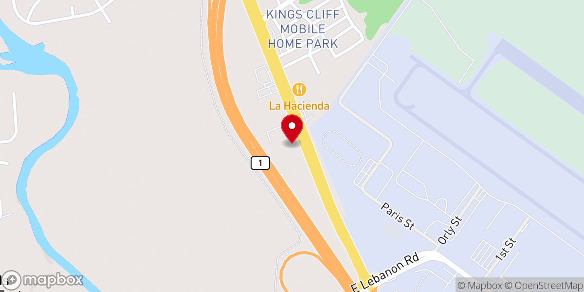 Map showing location of Dover Grace Presbyterian Church